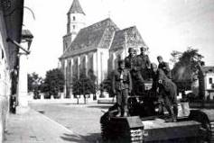 Немецкие солдаты в первые дни войны в Гродно в июне 1941 годы. 